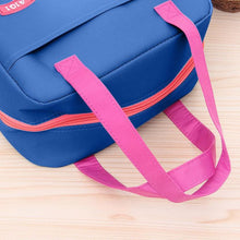 Load image into Gallery viewer, Insulated Lunch Bag Light for Women Blue/Pink
