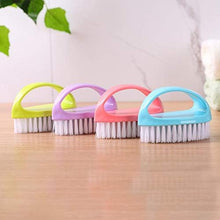 Load image into Gallery viewer, Handle Design Clean Brush Wall Bathtub Clothing Shoes Cleaning BLUE

