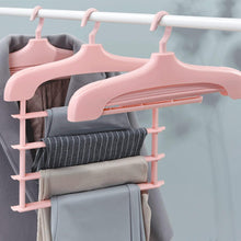 Load image into Gallery viewer, Plastic Hanger 5 Layer Colorful Pants Scarf Hangers Trousers Clothes Towels, Hanger Multipurpose Hanger Organizer

