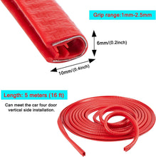 Load image into Gallery viewer, Car Door Protector Strip Red, Car Door Guards U Shape Rubber Seal Protector, Anti-Collision Anti-Scratch Waterproof Car Decorative Moulding Strips

