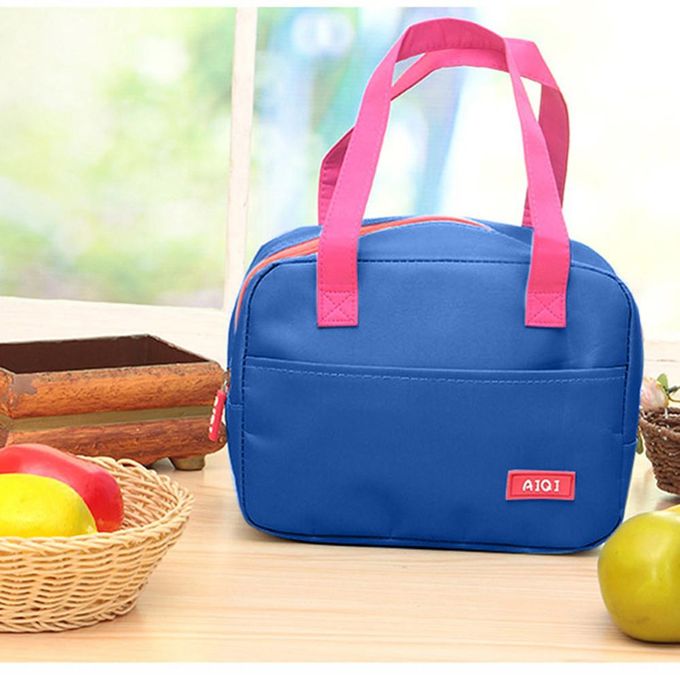 Insulated Lunch Bag Light for Women Blue/Pink