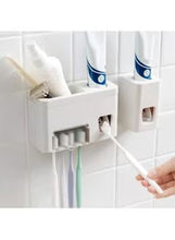 Load image into Gallery viewer, Automatic Toothpaste Extruder With Toothbrush Holder White 16x6x10centimeter
