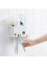 Load image into Gallery viewer, Automatic Toothpaste Extruder With Toothbrush Holder White 16x6x10centimeter
