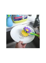 Load image into Gallery viewer, Vigar Flower, Electric Dish Brush, Made of Plastic Vase, Dish Brush with Vase
