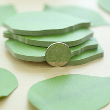 Load image into Gallery viewer, Green Leaf Shape Memo Pad Sticky Notes Diy Kawaii Refreshing Style Paper Sticker Pads
