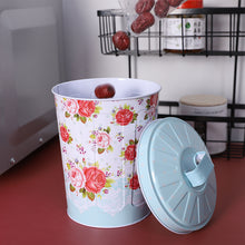 Load image into Gallery viewer, Small Desktop Trash can,Mini Household Waste bin with lid Round Office Waste Paper Basket
