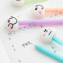 Load image into Gallery viewer, 1Pcs New Cute Cartoon Expression Rice Ball Candy Color 0.5mm Gel Pen Office School Gift Stationery Pen

