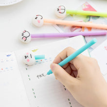 Load image into Gallery viewer, 1Pcs New Cute Cartoon Expression Rice Ball Candy Color 0.5mm Gel Pen Office School Gift Stationery Pen
