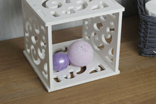 Load image into Gallery viewer, White Filigree Hanging Shelf 2/3 Tier Display Unit Storage Cube Box Home Decor
