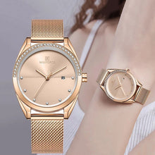 Load image into Gallery viewer, Women&#39;s Stainless Steel Analog Digital Wrist Watch NF5015
