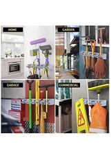 Load image into Gallery viewer, Wall Mounted - Mop and Broom HangerHolder - Garage Storage Rack&amp;Garden Tool Organizer - 5 Position 6 Hooks for Home/Kitchen/Garden/ Tools/Garage Organizing

