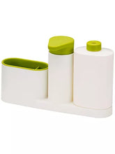 Load image into Gallery viewer, 3-Piece Sink Tidy Set Tidy Set Dismantled easily for cleaning Sink White/Green
