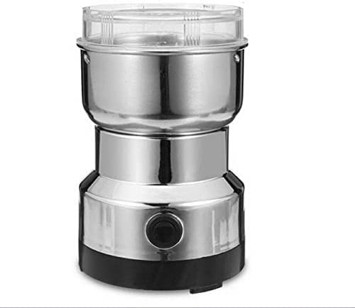 Manual Coffee Grinders - Electric Coffee Grinder Electric Kitchen Cereals Nuts Beans Spices Grains Grinder Machine Multifunctional Home Coffee Grinder (Light Grey)