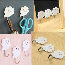 Load image into Gallery viewer, 3 Piece Decorative Small Wall Hook, Wall Calendar Hook, Metal Wall Hook White &amp; Silver

