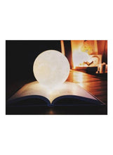 Load image into Gallery viewer, 3D Printed LED Moon Light Lamp White/Yellow
