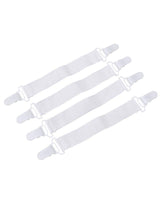 Load image into Gallery viewer, 4-Pieces Non-Slip Bed Sheet Fixed Gripper Fastener Set White
