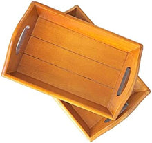 Load image into Gallery viewer, Small Straight Tray, Curved Handle, Small Tray for Eating, Kitchen, Party, Home Decor, Butler
