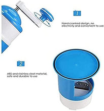 Load image into Gallery viewer, Portable Manual Ice Crusher Mini Hand Operated Ice Shaver Machine Kitchen Tool for Party Celebration
