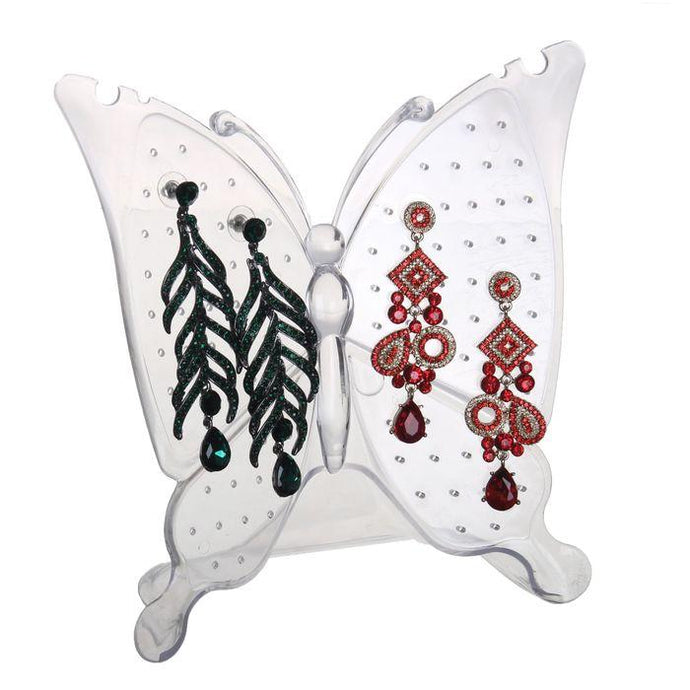 Acrylic Butterfly Shape Earrings Jewelry Display Stand