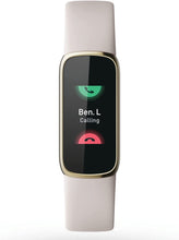 Load image into Gallery viewer, Fitbit Luxe Fitness And Wellness Tracker Lunar White/Soft Gold
