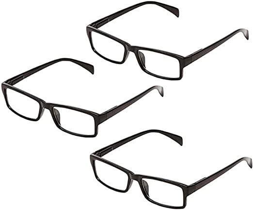 3 Mini Reading Glasses Computer Monitors Adjustable Glasses Clear Focus Flexible Autofocus For Women Men Reading Glasses .5X - 2.5X