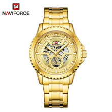 Load image into Gallery viewer, Men&#39;s Fashion Stainless Steel Analog Wrist Watch Hollow Dial Design NF9186
