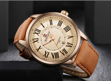 Load image into Gallery viewer, Men&#39;s Date Display Water Resistant PU Leather Analog Watch NF9126M
