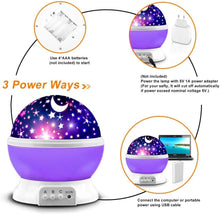 Load image into Gallery viewer, 3D Night Light for Kids, Moon Star Sky Projector
