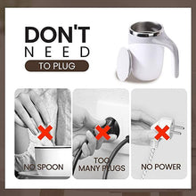 Load image into Gallery viewer, Self Stirring Mug With Lid Automatic Magnetic Stirring Coffee Cup
