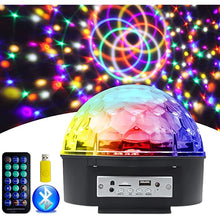 Load image into Gallery viewer, 3C magic ball with BT music Party Light With Bluetooth Crystal Disco Ball Multicolour
