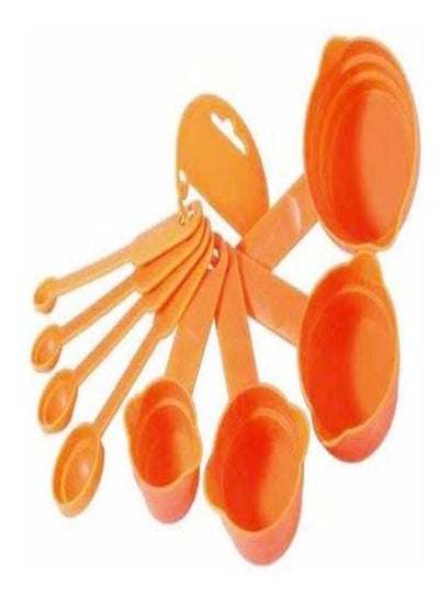 8pcs Plastic Measuring Spoon Cups And Spoons Set Stackable Baking Measuring Spoon And Cups
