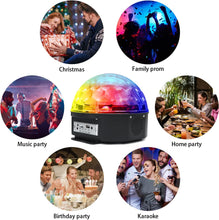 Load image into Gallery viewer, 3C magic ball with BT music Party Light With Bluetooth Crystal Disco Ball Multicolour
