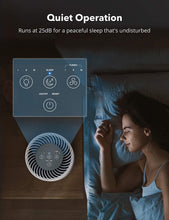 Load image into Gallery viewer, Air Purifier, Air Cleaner with True HEPA Filter 3-in-1, 4 Fan Speeds, Up to 160 Ft, Low Noise, Sleep Mode, Night Light, Filter Replacement Reminder for Home and Office Bedroom Office
