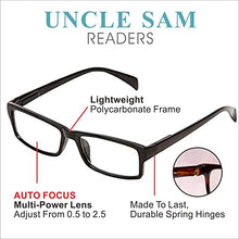Load image into Gallery viewer, 3 Mini Reading Glasses Computer Monitors Adjustable Glasses Clear Focus Flexible Autofocus For Women Men Reading Glasses .5X - 2.5X
