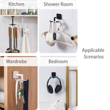 Load image into Gallery viewer, 2 Pcs SET Kitchen Hooks Organizer 360° Rotating Bathroom Wall Mounted Lid Hanger Kitchen Accessories Storage Cabinet Rack
