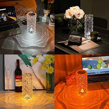 Load image into Gallery viewer, Crystal Diamond Table Lamp, Touch Control
