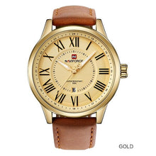 Load image into Gallery viewer, Men&#39;s Date Display Water Resistant PU Leather Analog Watch NF9126M

