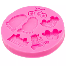 Load image into Gallery viewer, Baby Feet Footprint Silicone Mold Cake Decorating Tools
