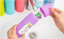 Load image into Gallery viewer, Portable Toothbrush Tube Box Purple Resists catching stains and odours, facilitating easy cleaning
