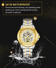Load image into Gallery viewer, Men&#39;s Fashion Stainless Steel Analog Wrist Watch Hollow Dial Design NF9186

