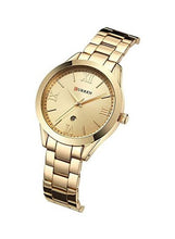 Load image into Gallery viewer, CURREN Women&#39;s Water Resistant Analog Watch 9007 - 30 mm - Gold
