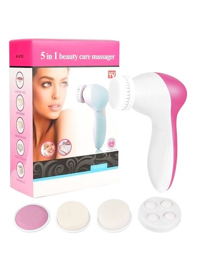 5-In-1 Beauty Care Massager Effective in plumping and lifting the delicate skin Pink/White