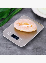 Load image into Gallery viewer, Electric Kitchen Scale Digital Kitchen Food Scale Measuring Tools Electronic Weighing Scale, Silver, 10Kg/1G, Stainless Steel Silver
