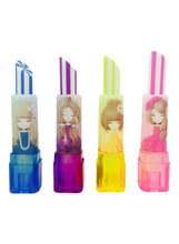Load image into Gallery viewer, 6 Pc Kids Cute Lipstick Shaped Eraser Cartoon Pencil Rubber
