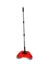 Load image into Gallery viewer, All- In- One Manual Sweeper 360 degree rotation function offers optimum cleaning results Red/Silver 37x9x23centimeter
