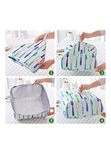 Load image into Gallery viewer, Foldable Food Lid Cover White/Green/Blue 35x29x4centimeter
