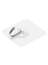 Load image into Gallery viewer, Adhesive Waterproof Steel Wall Hook Simply hanging on cupboard, save a lot of space for you White/Silver 6x6centimeter
