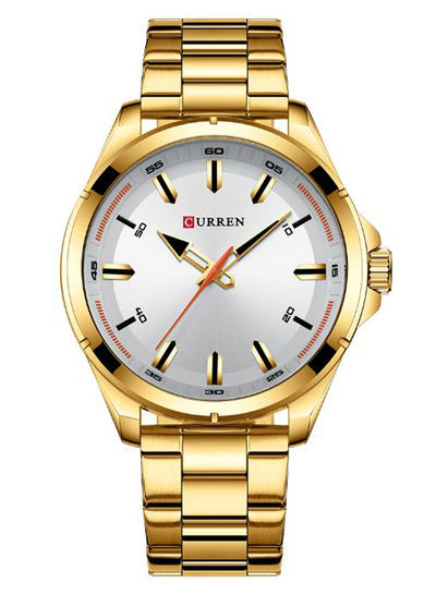 CURREN Men's Stainless Steel Analog Wrist Watch 8320 46 mm Gold
