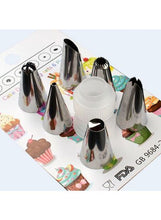 Load image into Gallery viewer, 6-Piece Stainless Steel Nozzle Tips Set Red 2x2x3.5xcentimeter
