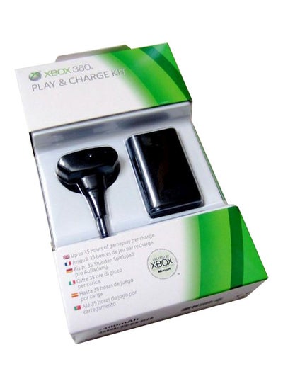 Play & Charge Kit Black for XBOX 360 Game Hand Controller Battery USB Cable XB
